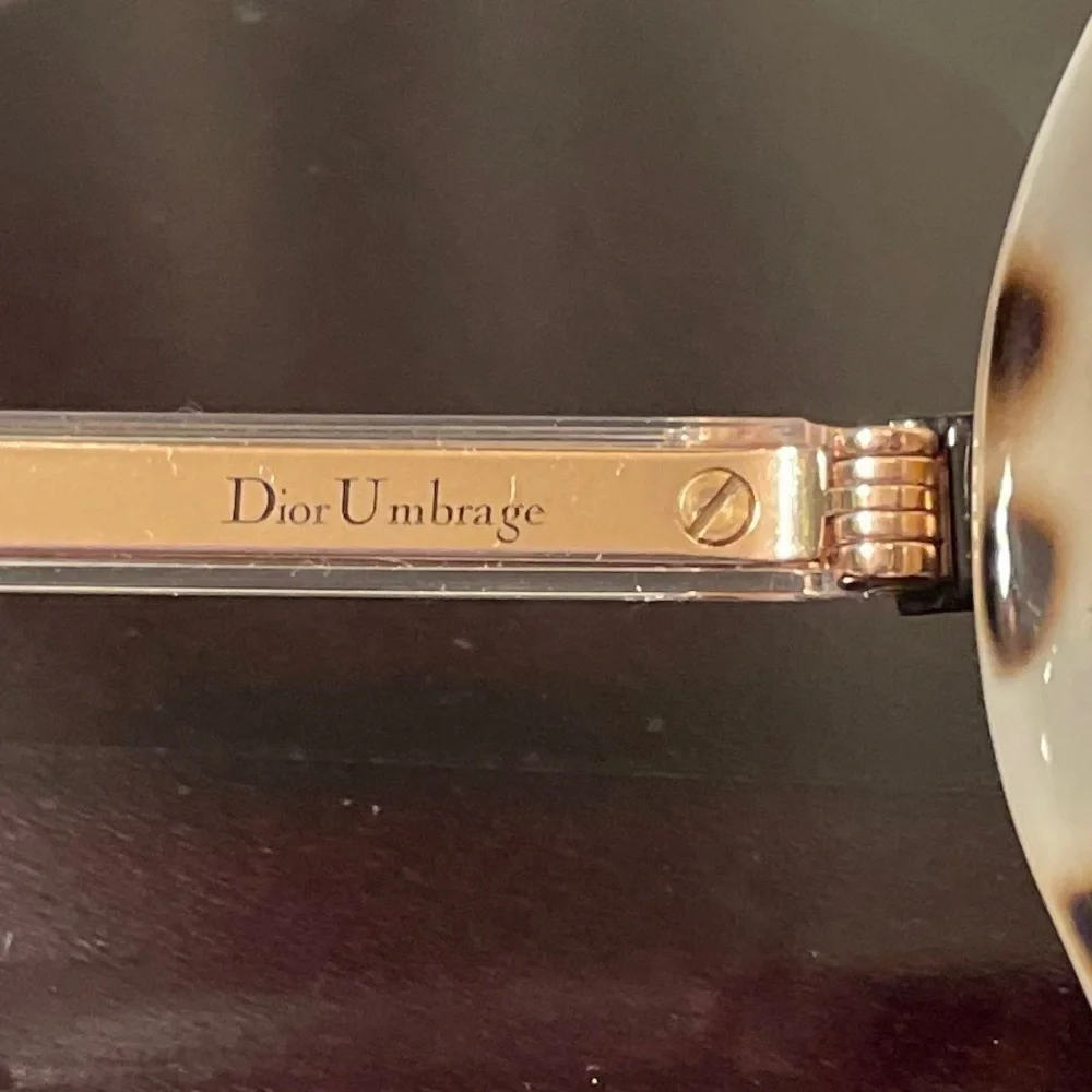 Christian Dior Umbrage Havana Brown Gold Sunglasses